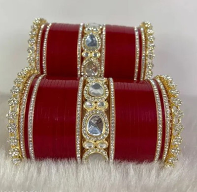 Piyush Plastic Cubic Zirconia Chudas(Pack of 2)