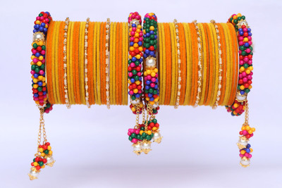 Valya Metal Bangle Set(Pack of 10)