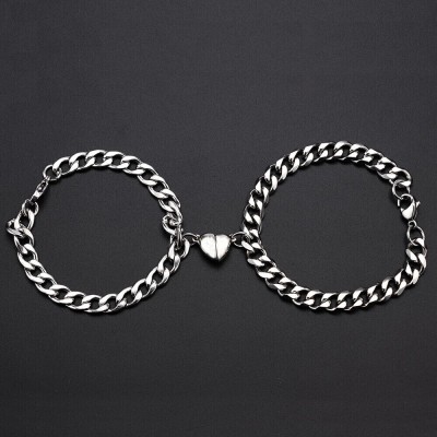 Animated Stainless Steel Sterling Silver Bracelet