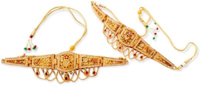 karishma fashion home Alloy Crystal Gold-plated Armlet Set(Pack of 2)