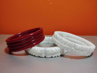 star variety mart Shell Bangle Set(Pack of 8)