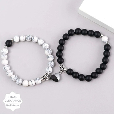 zongzai Stone Silver Bracelet(Pack of 2)