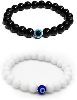 Priyashyam Traders Stone, Evil Eye Beads Bracelet Set(Pack of 2)