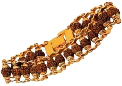ruby collection Rudraksha Gold-plated Bracelet