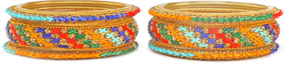 MEETAMOO Glass Bangle(Pack of 6)