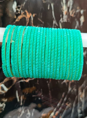 ANABIYA Glass Bangle Set(Pack of 10)