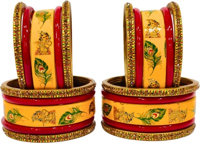 Lahthi Wala Lac Bangle Set(Pack of 10)