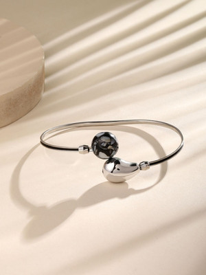 ASMITTA Jewellery Brass Rhodium Charm Bracelet