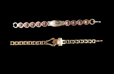 nagaana Brass, Rudraksha Beads Gold-plated Bracelet
