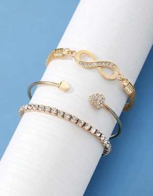 WHIPCORD Metal, Alloy Zircon Gold-plated Bracelet