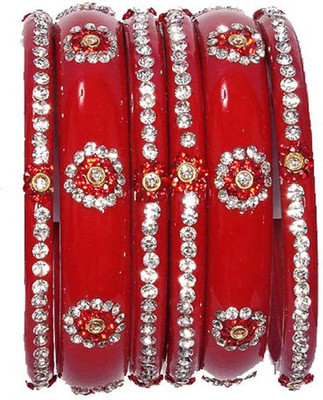 HouseOfCommon Glass Bangle Set(Pack of 6)