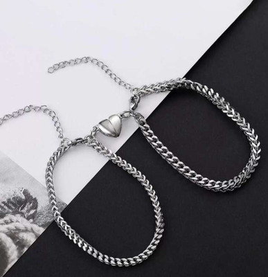 MAATRCHAAYA Alloy Sterling Silver Bracelet Set(Pack of 2)