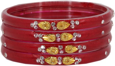 NMII Glass Bangle Set(Pack of 4)