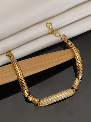 GlanzReich Brass Gold-plated Bracelet