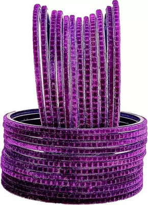 RADHA MOHAN EMPIRE Fabric, Glass Bangle Set(Pack of 24)