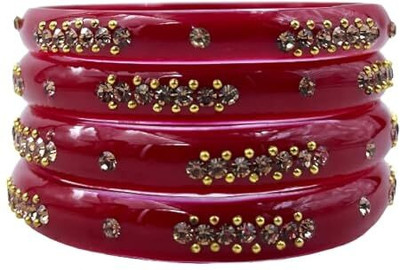 Rudra Plastic Diamond Gold-plated Kada(Pack of 2)