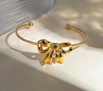 Ahvi Jewellery Alloy Gold-plated Cuff