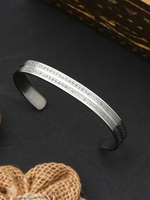 FEEDNIX Stainless Steel Silver Kada