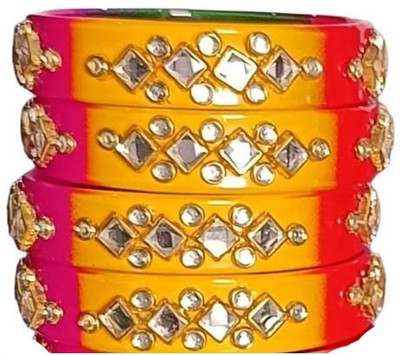 Pridetrend Alloy Bangle Set(Pack of 4)