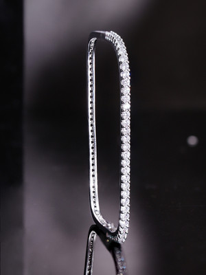 RUBANS Alloy Rhodium Bracelet