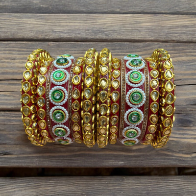 Hamna Plastic Zircon Bangle Set(Pack of 2)