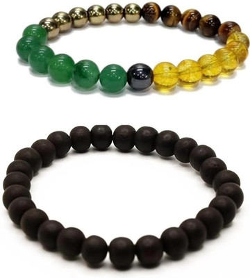 EPSAA Wood, Crystal Bracelet(Pack of 2)