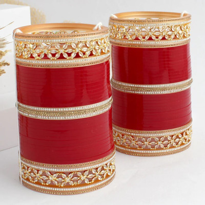 LYBASHINE Brass Cubic Zirconia Gold-plated Bangle Set