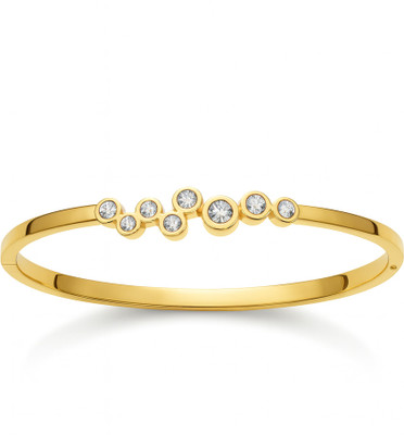 charmiq Sterling Silver Cubic Zirconia Gold-plated Bracelet