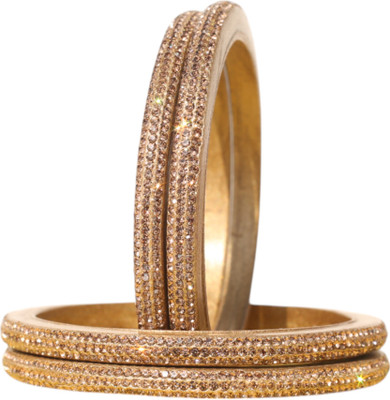 MANVI FASHION Lac Crystal Bangle Set(Pack of 2)