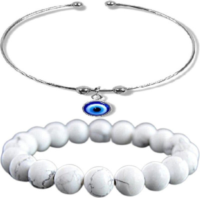 HouseOfCommon Metal, Crystal Bracelet(Pack of 2)