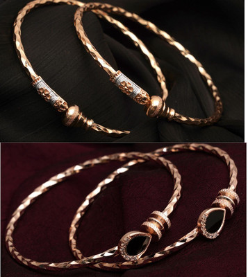 Gemini Creation Alloy Brass Bracelet Set(Pack of 4)