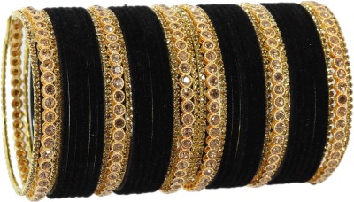 ZULKA Metal Zircon Bangle Set(Pack of 42)