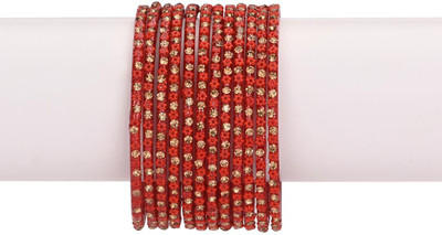 AFAST Glass Beads Bangle(Pack of 10)