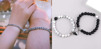 P R Production Brass Charm Bracelet(Pack of 2)