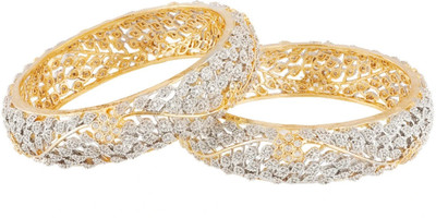 Manikya Brass Brass Bangle Set(Pack of 2)