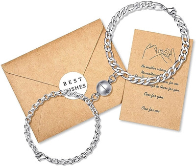 Ashikaraj Alloy Silver Charm Bracelet(Pack of 2)