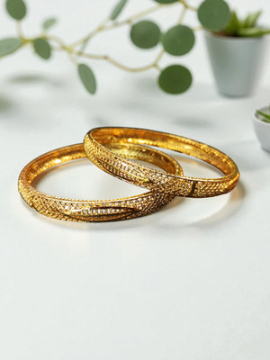 RITIRIWAAZ COLLECTION Alloy Gold-plated Bangle(Pack of 2)