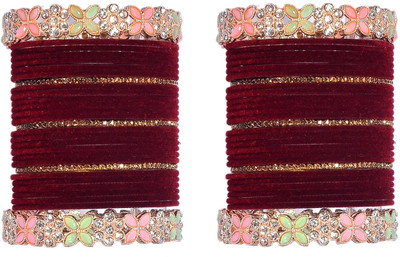 ishika Metal, Alloy Beads, Pearl Bangle Set(Pack of 10)