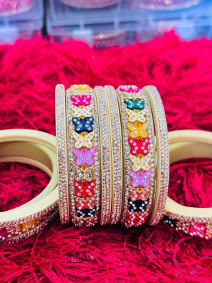 NURI Plastic Platinum Bangle Set(Pack of 2)