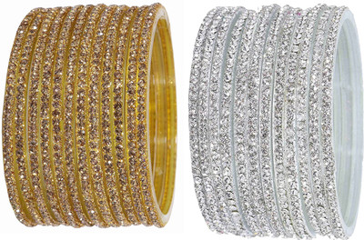 NMII Glass Zircon Bangle Set(Pack of 24)