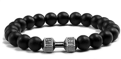 SBSONSCREATION Alloy Beads Silver Bracelet(Pack of 2)