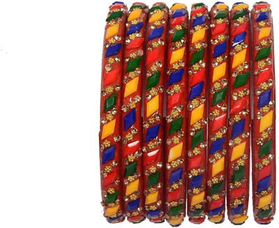 OJHA Glass Zircon Kada(Pack of 8)