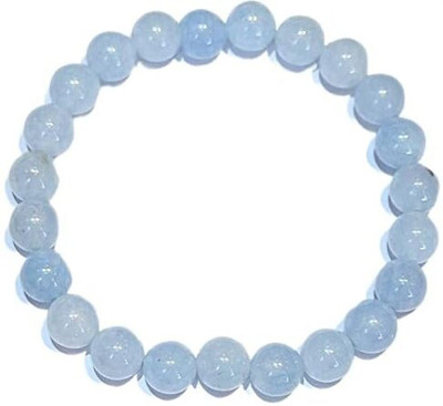 GemVastu Stone, Crystal, Aquamarine Beads Charm Bracelet
