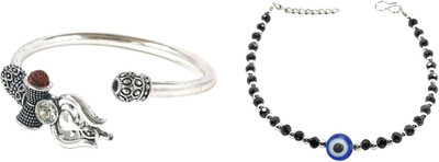 White Chimes Alloy Silver Bracelet(Pack of 4)