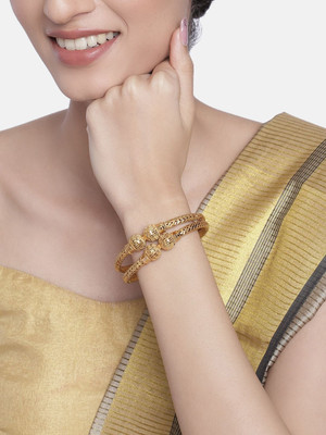 ANOUK Brass Gold-plated Bangle Set(Pack of 2)