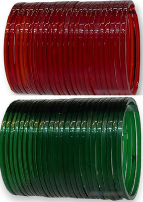 hand kkrafts Glass Bangle Set(Pack of 48)