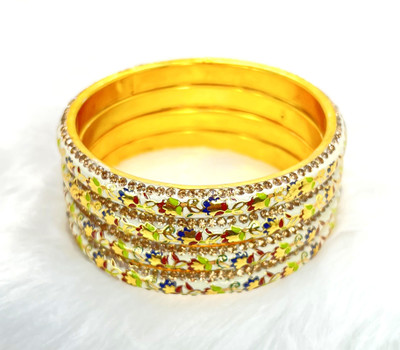 FineB Alloy Gold-plated Bangle Set(Pack of 4)