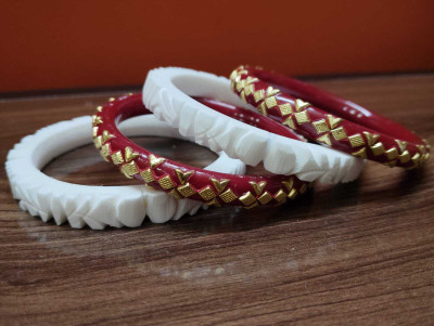 sumana Enterprise Plastic Gold-plated Bangle(Pack of 4)