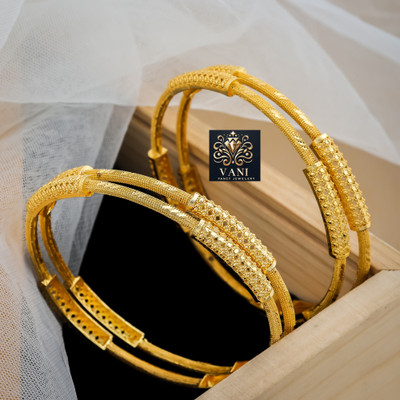 vani enterprise mart Brass Gold-plated Bangle Set(Pack of 4)