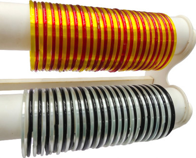 LOGIN THE WORLD AND CSC Glass Bangle Set(Pack of 80)